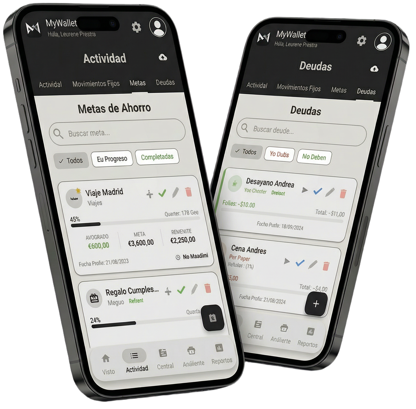 Metas y Deudas MyWallet